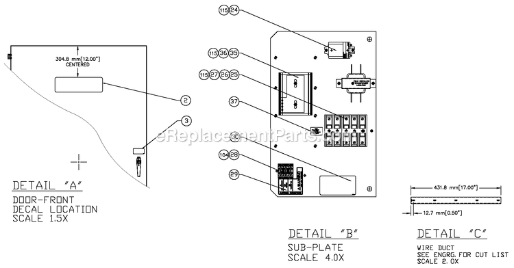 Av Rtsr/V 600a (2) Diagram and Parts List for (9525545)(2016) Generac Generator