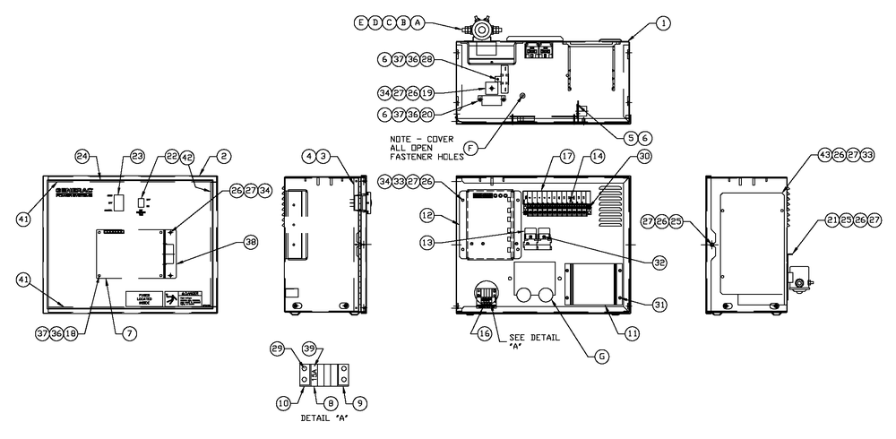 R-100 3600 Rpm 1.5l 240v Diagram and Parts List for (4327006)(2005) Generac Generator