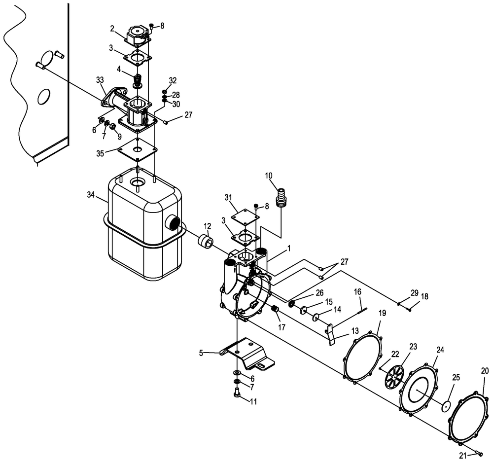 Regulator Assembly Diagram and Parts List for (2106V18909)(2006) Generac Generator