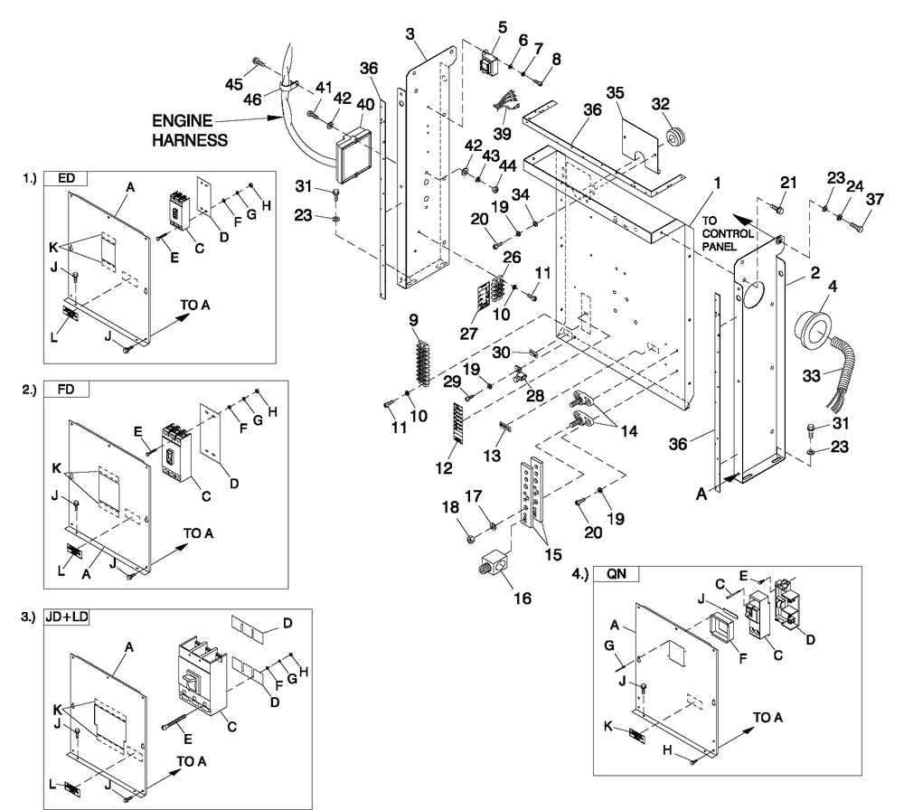 Cpl C2 And C4 Flex Hsb Diagram and Parts List for (2707V24492)(2007) Generac Generator