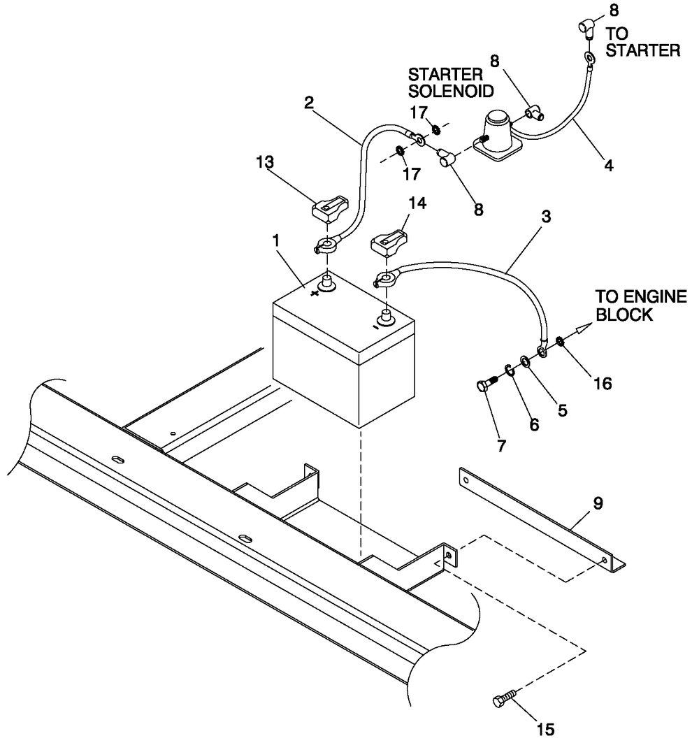 Ev Battery 1.5l 10kw-25kw Diagram and Parts List for (3797302 - 3797704)(2003) Generac Generator