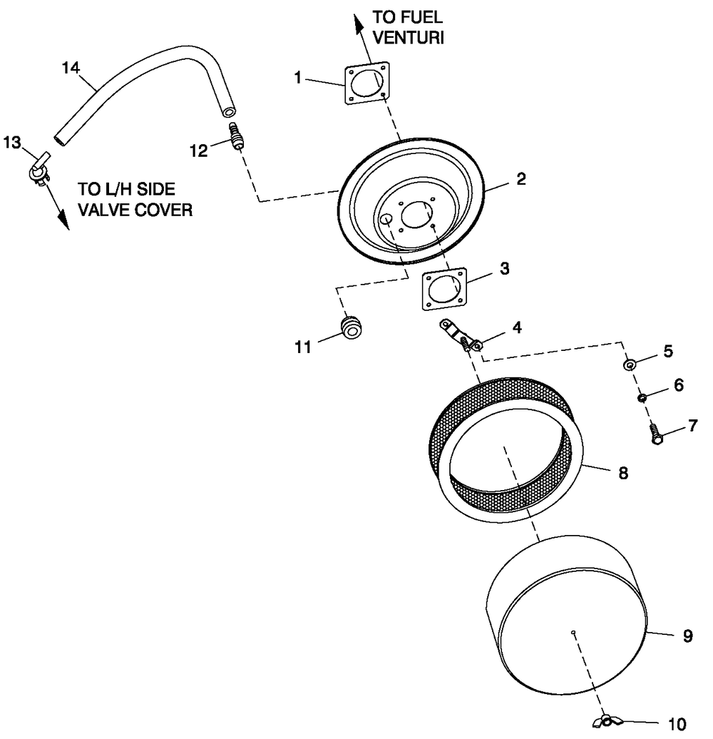 Air Cleanr C4 Diagram and Parts List for (5031812 - 5140763)(2008) Generac Generator