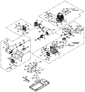 Generator Diagram and Parts List for (6473164 - 7469698)(2012) Generac Generator