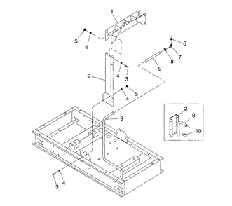 Center Lift Diagram and Parts List for  Generac Generator