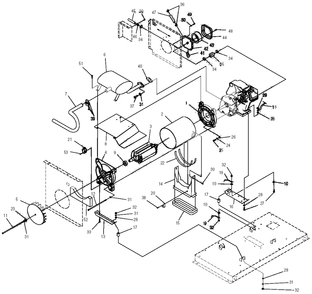 Generator 2 Diagram and Parts List for (365406 - 37155363)(2014) Generac Generator