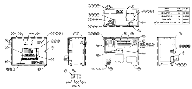 R-200b 1800 Rpm 2.4l Diagram and Parts List for (2909V36737)(2009) Generac Generator