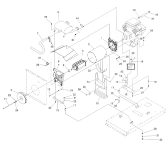 Generator 1 Diagram and Parts List for (3529303 - 3610263)(2002) Generac Generator