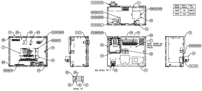 Av R200b 3600rpm 2.4l Diagram and Parts List for (5373485 - 5373489)(2009) Generac Generator