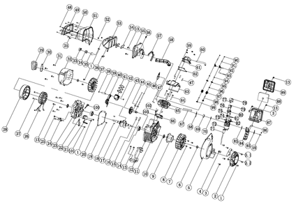 Part Location Diagram of 0L0614 Generac Carburetor Cst 2kw Overflow