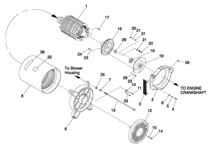 Fuel System Diagram and Parts List for (3940540)(2004) Generac Generator