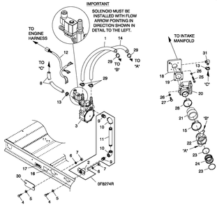 Part Location Diagram of 50280 Generac Decal, Fuel Inlet Lpg