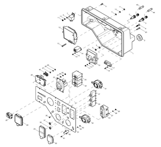 Part Location Diagram of 0H3814 Generac Cover 50A120/240V