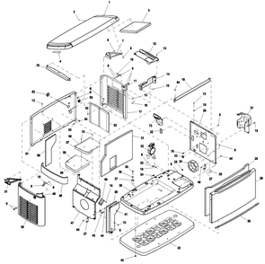 Enclosure Diagram and Parts List for (7772677)(2013) Generac Generator