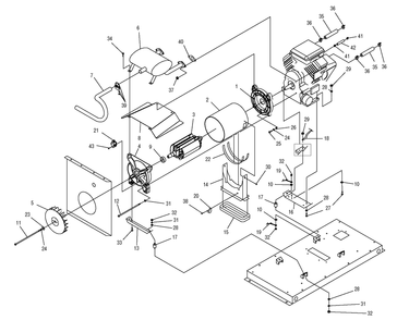 Generator 2 Diagram and Parts List for (4655385 - 4655776)(2006) Generac Generator