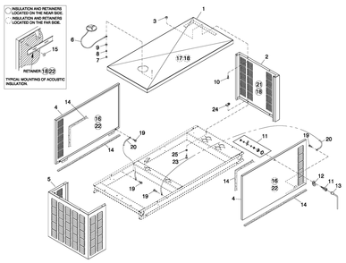 Enclosure C1 Cpl Diagram and Parts List for (2909V36737)(2009) Generac Generator