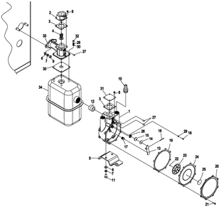 Regulator 1 Diagram and Parts List for (0307V21679 - 4707V25551)(2007) Generac Generator