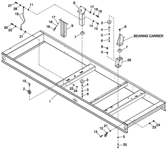 Mounting Base 5.4l Gb C5 Diagram and Parts List for (5405965)(2009) Generac Generator