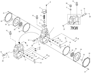Regulator Diagram and Parts List for (3917846 - 4347137)(2006) Generac Generator