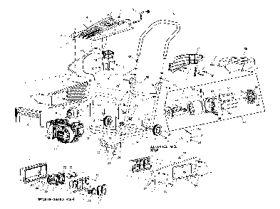 Frame assy Diagram and Parts List for  Generac Generator