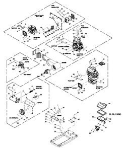 Diagram Diagram and Parts List for (7772661 - 8070518)(2013) Generac Generator