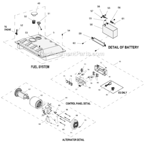 Part Location Diagram of 0J4982 Generac Screw Hhc M10-1.5 Rotor