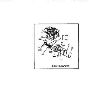 Air Cleaner And Carburetor 2 Diagram and Parts List for  Generac Engine