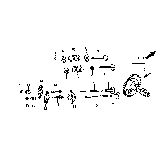 Part Location Diagram of 0J58620119 Generac Spring; valve