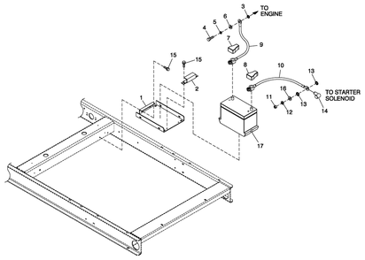 Battery 2.4l Cpl Diagram and Parts List for (484073)(2014) Generac Generator