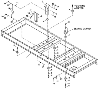 Ev Mtg Base 5.4l C5 Diagram and Parts List for (4106V20159)(2006) Generac Generator