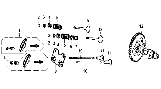 Part Location Diagram of 0G84420124 Generac Spring valve