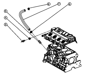 1.5l Gas Engine Blow By System Assembly Diagram and Parts List for (6959039)(2012) Generac Generator