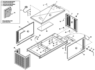 Ev Enclosure C1 Cpl Diagram and Parts List for (4786586)(2007) Generac Generator