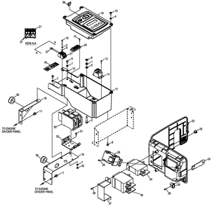 Control Panel Diagram and Parts List for (5731883)(2009) Generac Generator