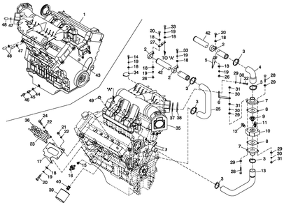 Part Location Diagram of 0F9222A Generac Manifold Intake Upper