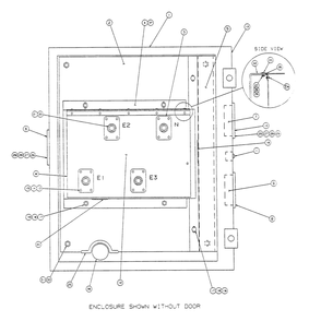 Outlet Panel Diagram and Parts List for  Generac Generator