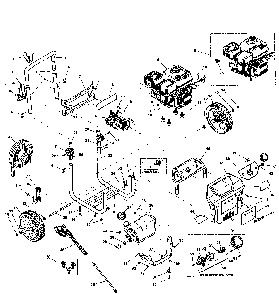 Frame Diagram and Parts List for  Generac Pressure Washer