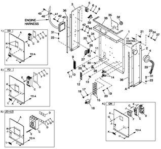 Cpl C2 And C4 Flex Hsb Diagram and Parts List for (4408788 - 4805437)(2007) Generac Generator