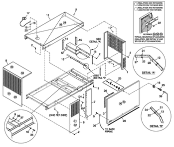 Ev Enclosure C2 2.4l Diagram and Parts List for (4408788 - 4805437)(2007) Generac Generator
