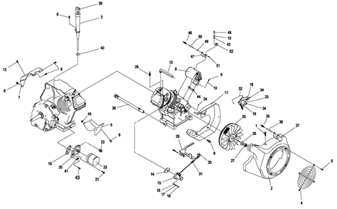 Engine 6 Diagram and Parts List for (4699893 - 5773346)(2010) Generac Generator