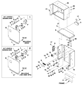 Connection Box C1 Cpl Diagram and Parts List for (4786586)(2007) Generac Generator