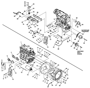 Ev Engine Common Parts 1.5l Cpl Diagram and Parts List for (4327006)(2005) Generac Generator