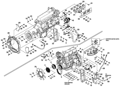 Ev Engine Common Parts 2.5l G3 Diagram and Parts List for (3960659)(2004) Generac Generator