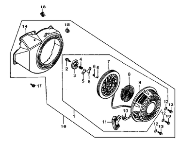Starter Diagram and Parts List for (5295363 - 6049936)(2016) Generac Generator