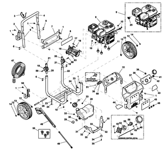 Part Location Diagram of 0J9645 Generac Hinge Plate LH-Frame