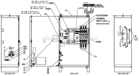 Av Rtsr/V 600a (1) Diagram and Parts List for (9525545)(2016) Generac Generator