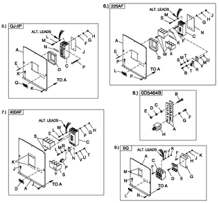 Part Location Diagram of 0F4166 Generac Circuit Breakers 400a Frame