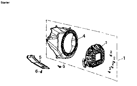 Starter Diagram and Parts List for  Generac Generator