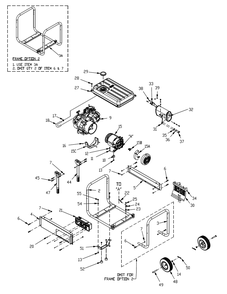 Fig-0 Diagram and Parts List for  Generac Generator