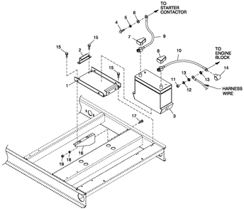 Battery C4 Diagram and Parts List for (5031812 - 5140763)(2008) Generac Generator