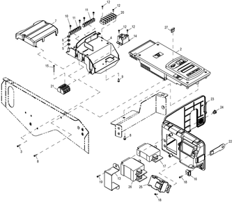 Control Panel Diagram and Parts List for (5872471 - 6184479)(2010) Generac Generator